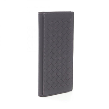 Bottega Veneta Billfold Intrecciato Brown Leather Long Wallet — view 2