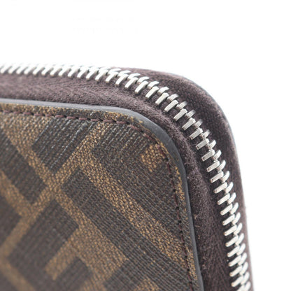 Fendi Round Wallet Zucca Brown Leather — view 8
