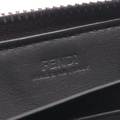 Fendi Round Wallet Zucca Brown Leather — view 4