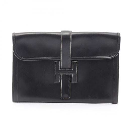 Hermes Clutch Jije PM Black Calf
