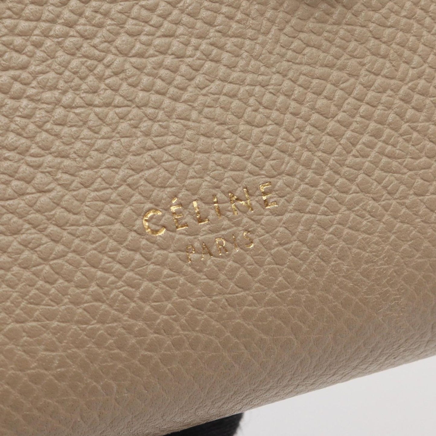 Celine Bifold Wallet Strap Multi Function Gray Yellow Leather Compact — view 5