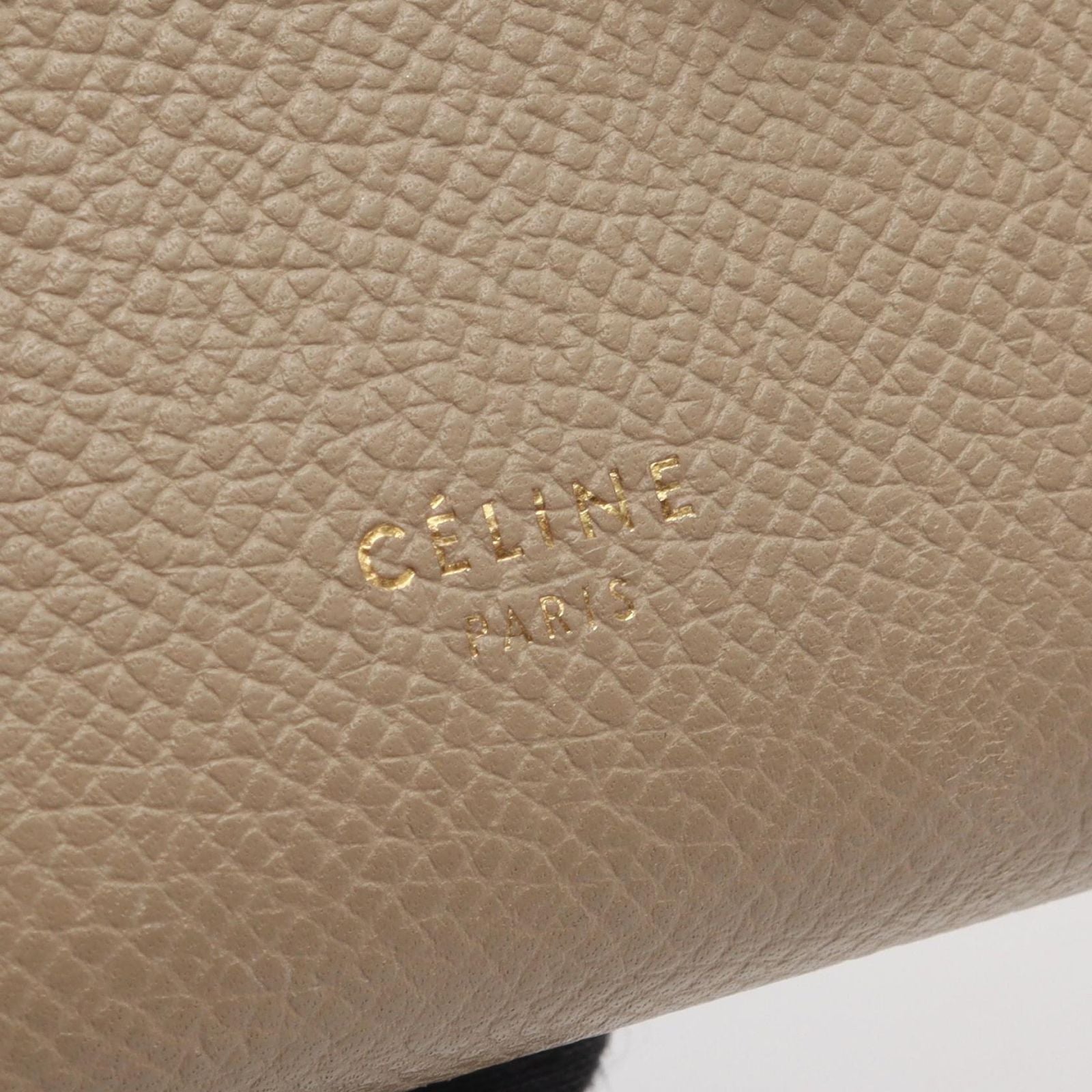 Celine Bifold Wallet Strap Multi Function Gray Yellow Leather Compact — view 5
