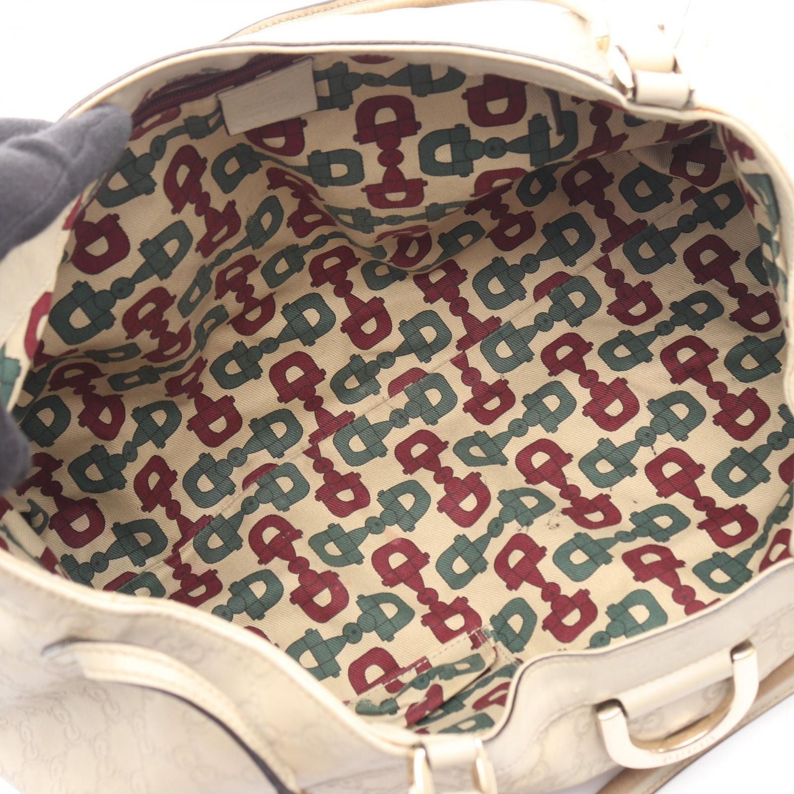 Gucci Shoulder Bag Abbey Guccissima Beige Leather Guccissima — view 3