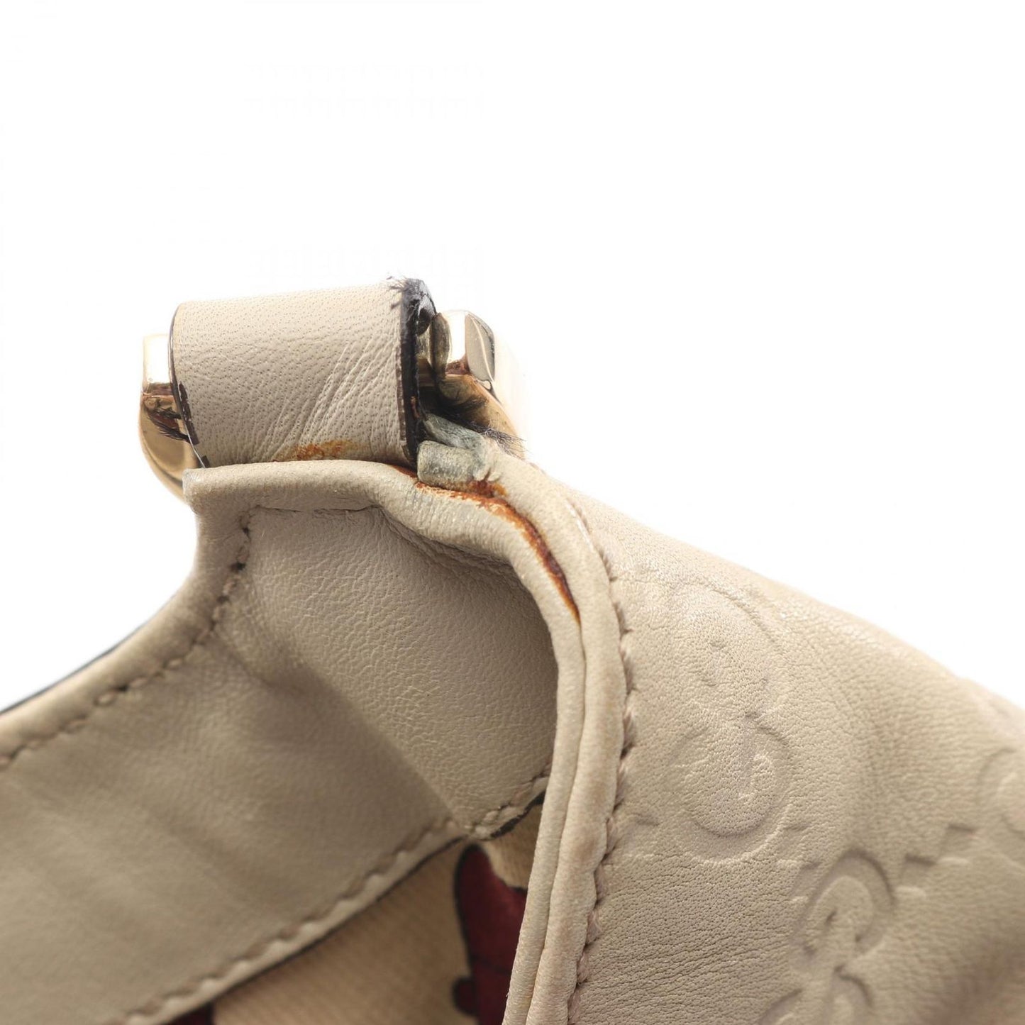 Gucci Shoulder Bag Abbey Guccissima Beige Leather Guccissima — view 8