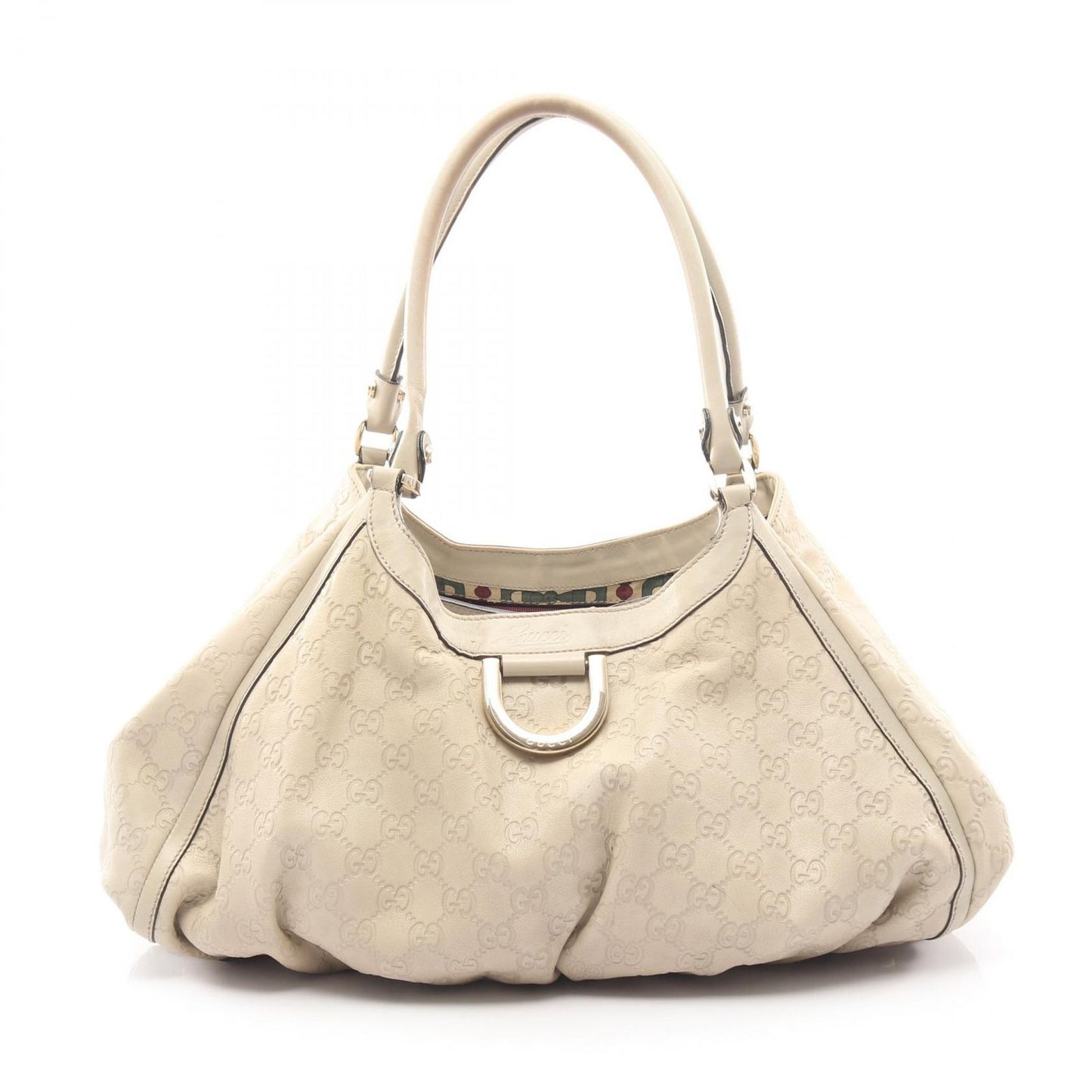 Gucci Shoulder Bag Abbey Guccissima Beige Leather Guccissima