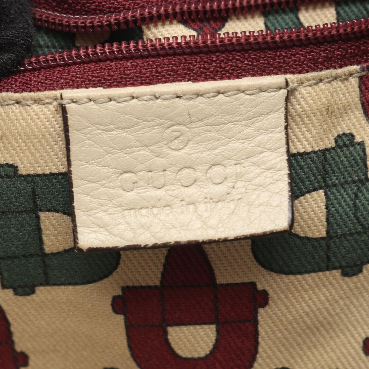 Gucci Shoulder Bag Abbey Guccissima Beige Leather Guccissima — view 4