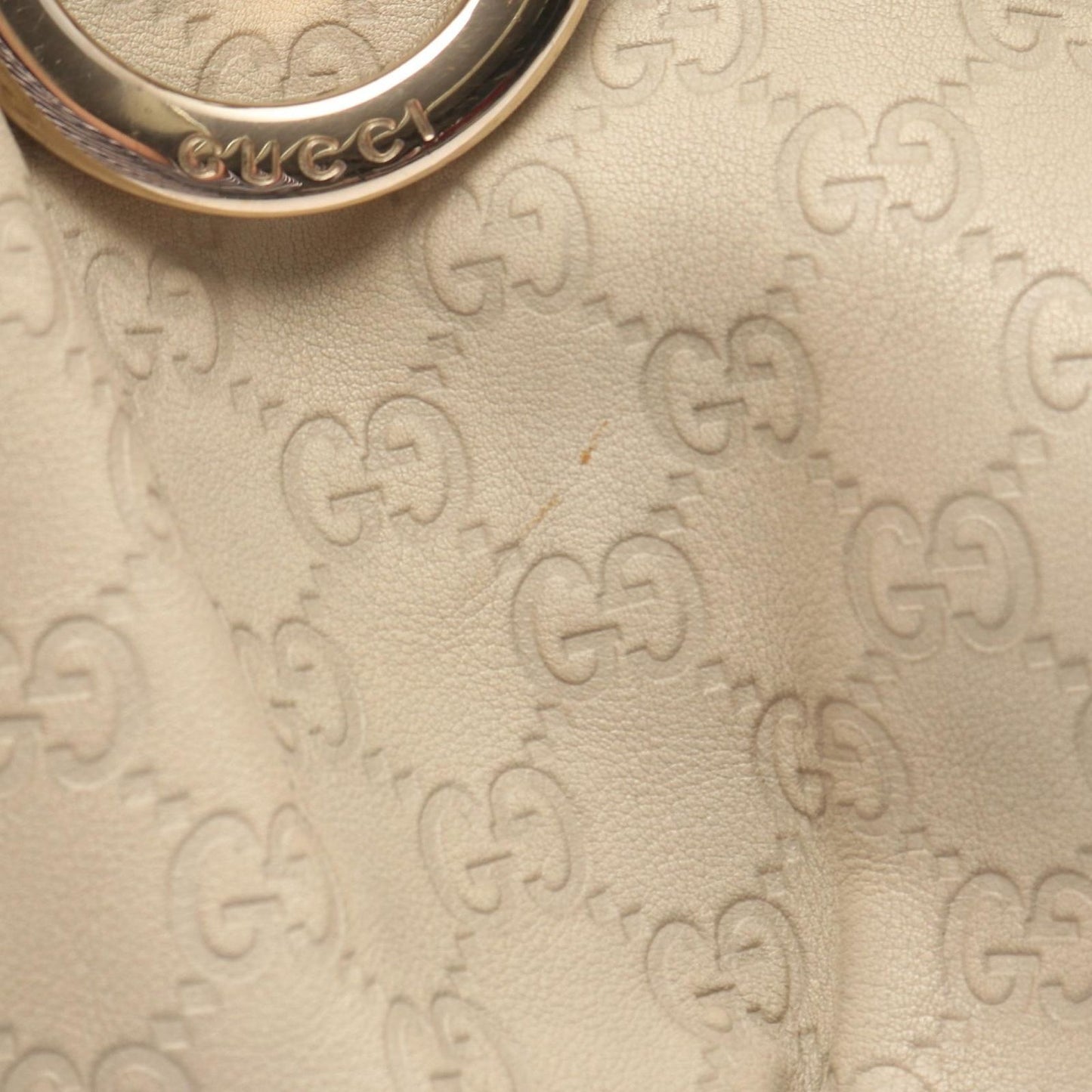 Gucci Shoulder Bag Abbey Guccissima Beige Leather Guccissima — view 6