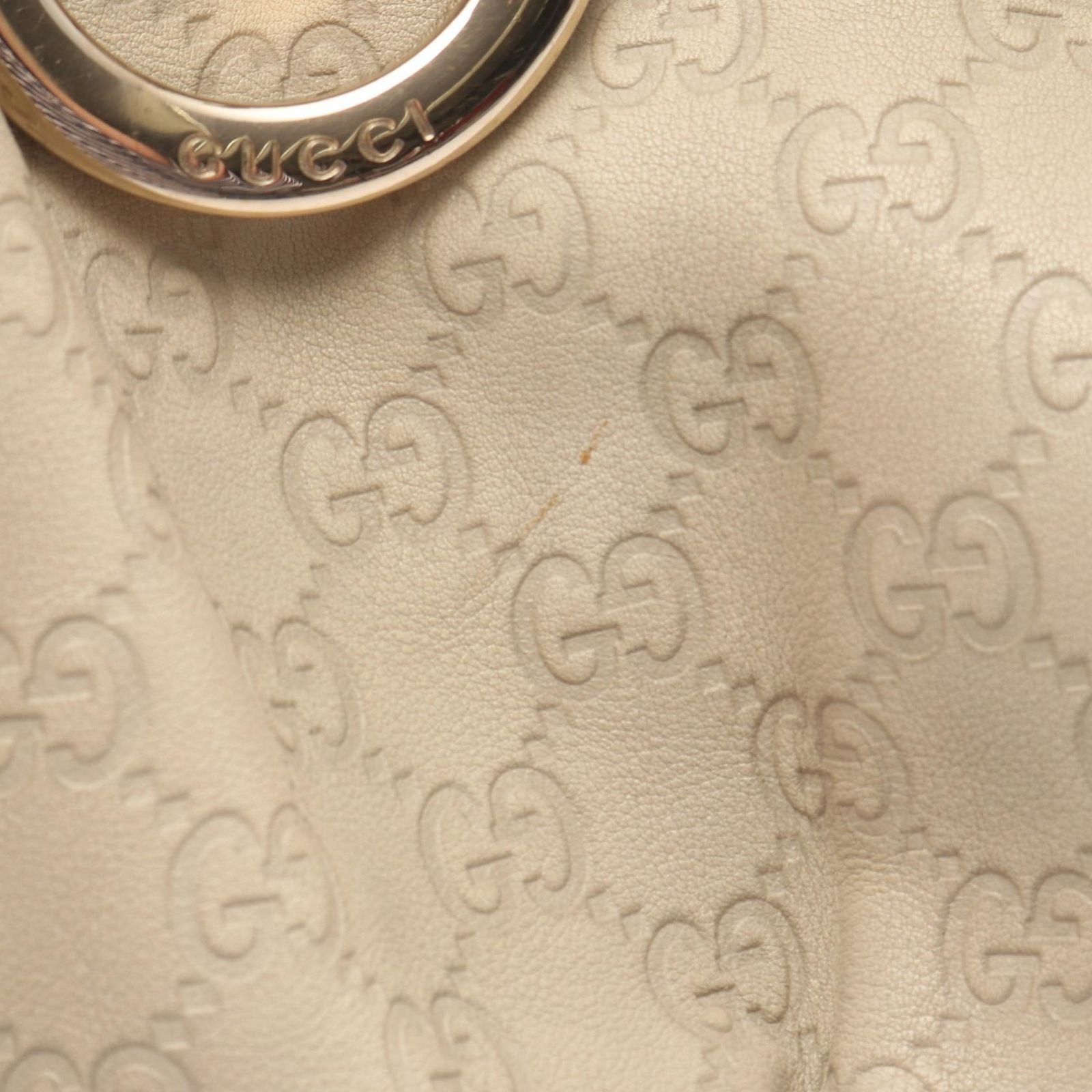Gucci Shoulder Bag Abbey Guccissima Beige Leather Guccissima — view 6