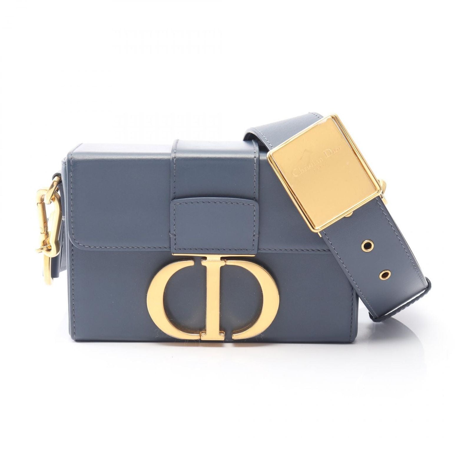 Dior Shoulder Bag 30 Montaigne Box Blue Leather 30