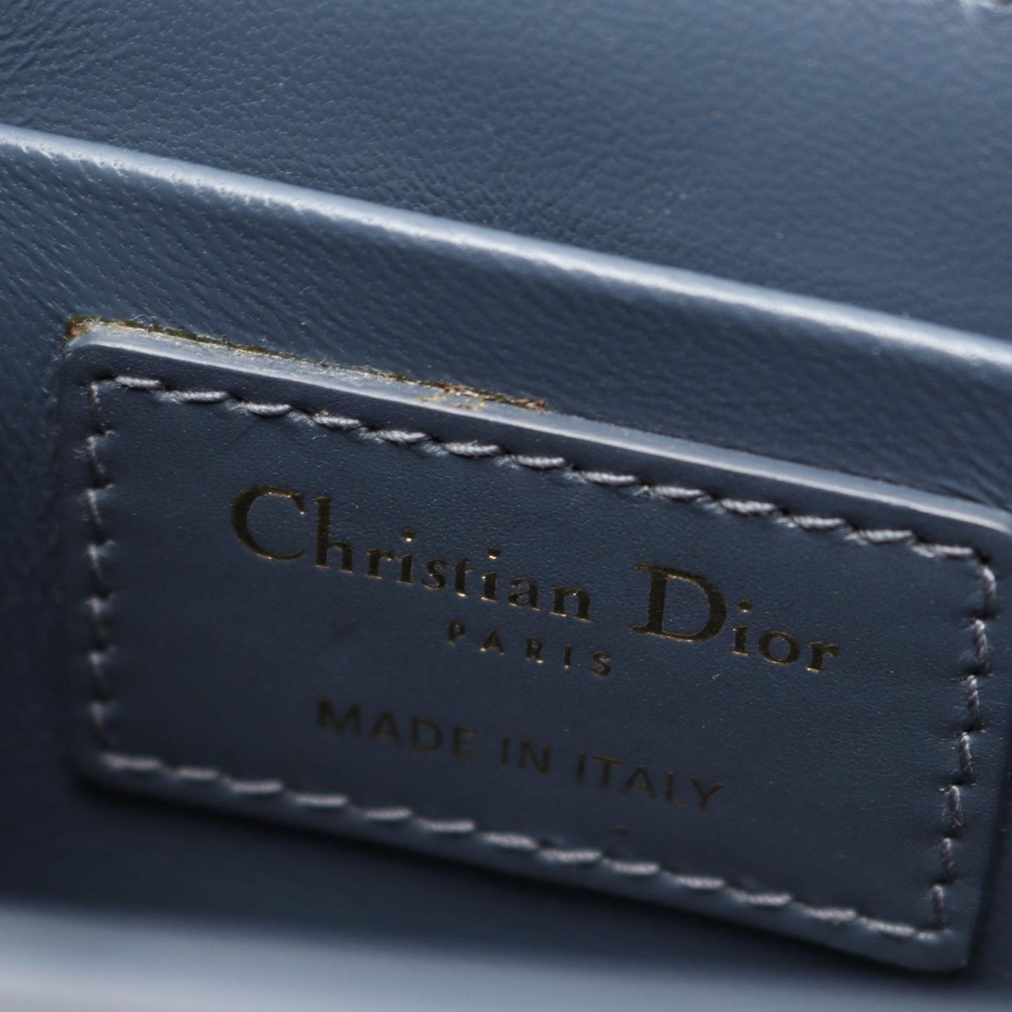 Dior Shoulder Bag 30 Montaigne Box Blue Leather 30 — view 4
