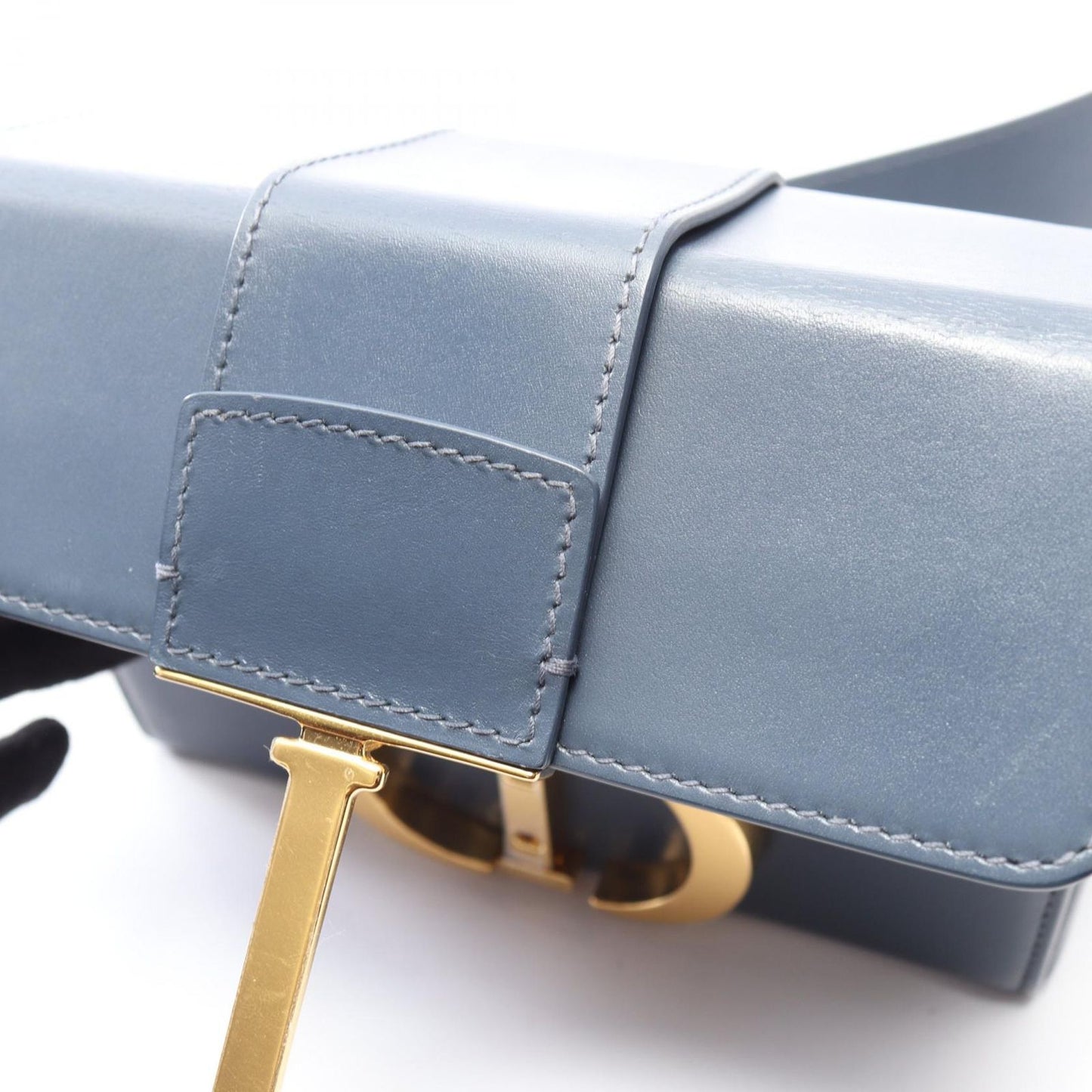 Dior Shoulder Bag 30 Montaigne Box Blue Leather 30 — view 9