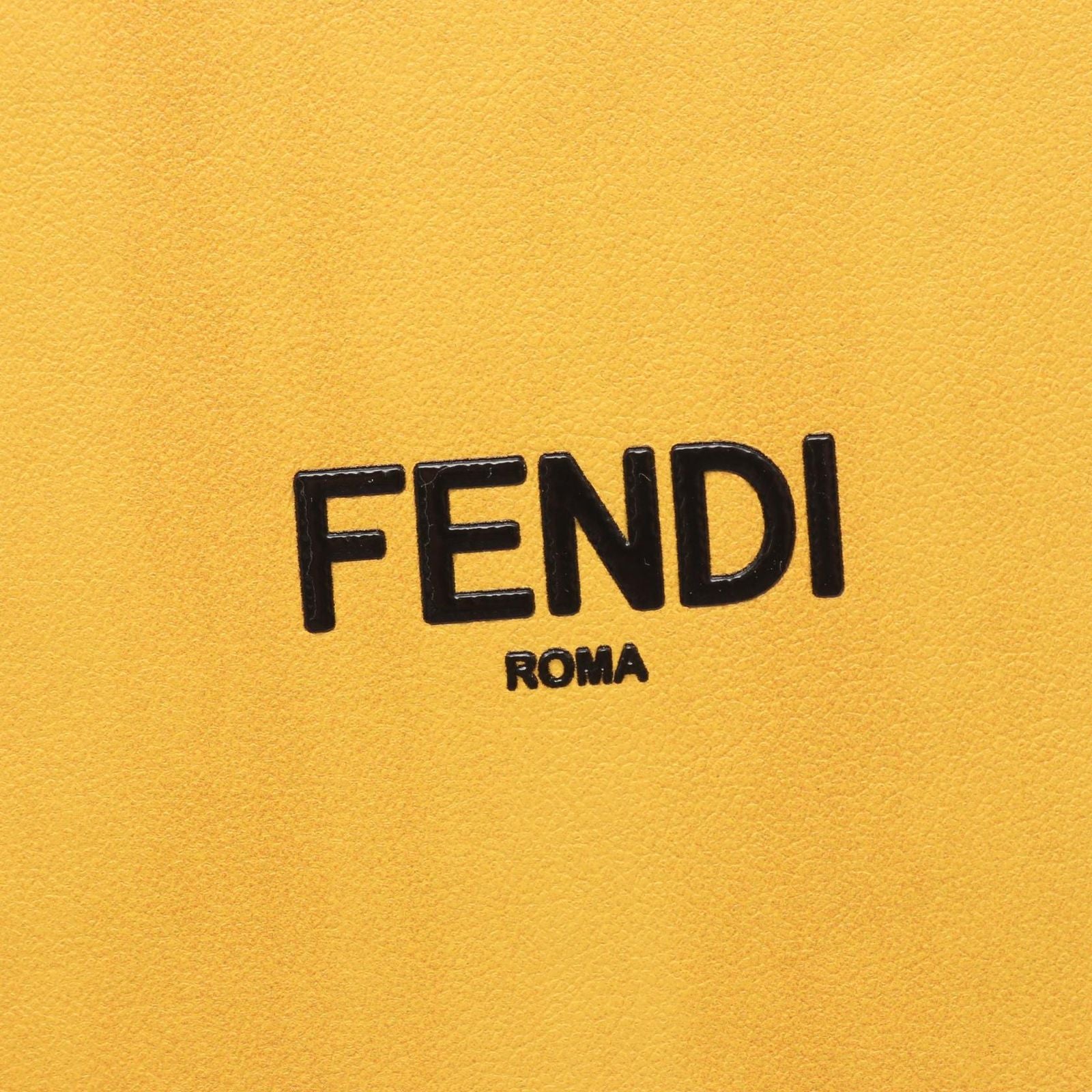 Fendi Shoulder Bag Box Yellow Leather — view 5