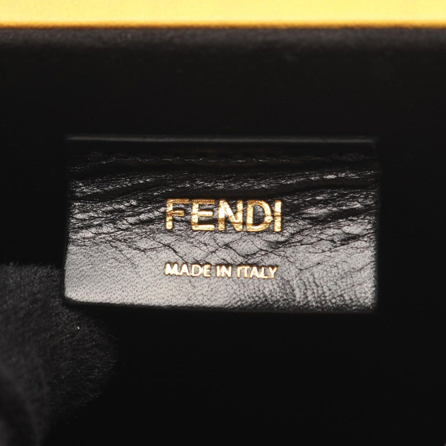 Fendi Shoulder Bag Box Yellow Leather — view 4