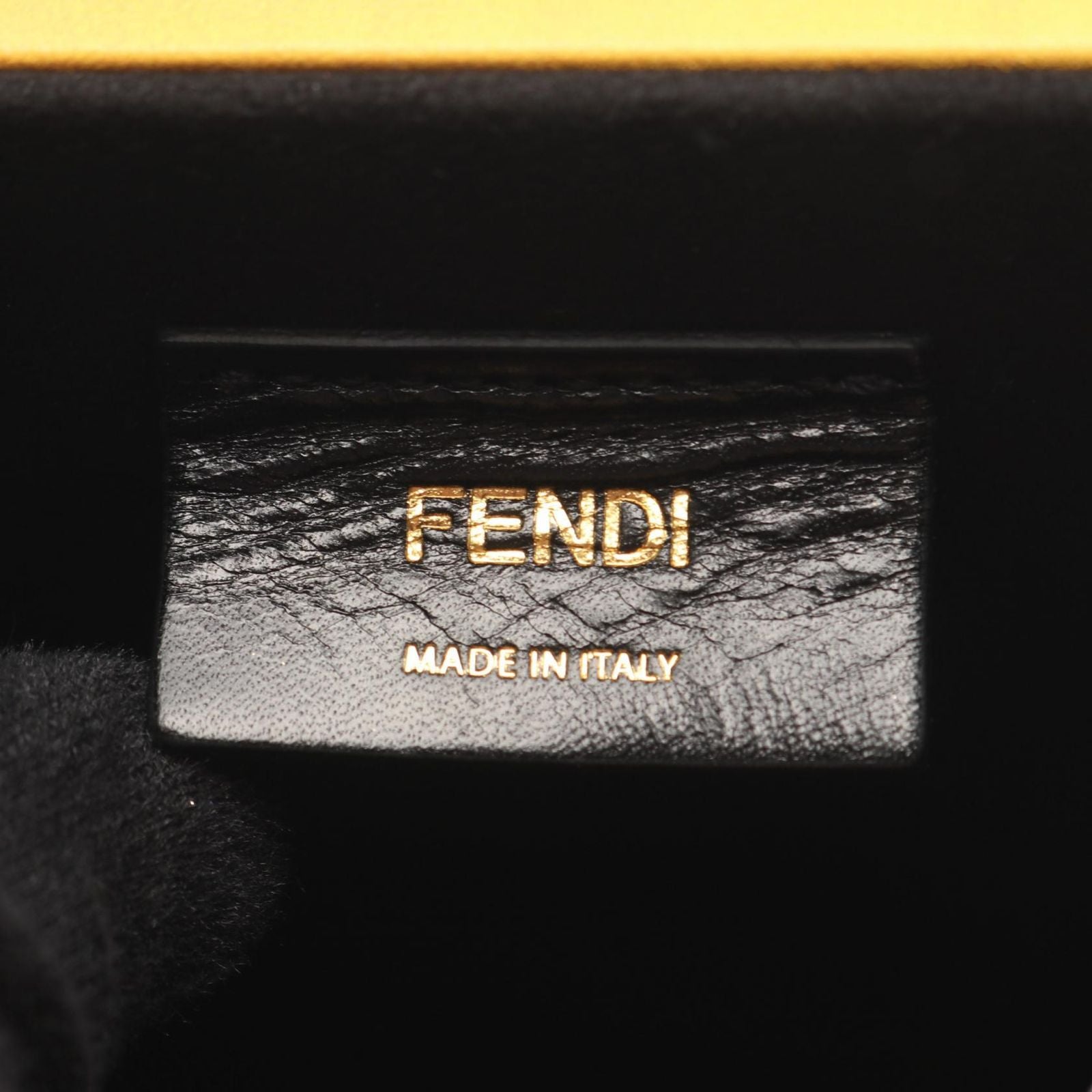 Fendi Shoulder Bag Box Yellow Leather — view 4
