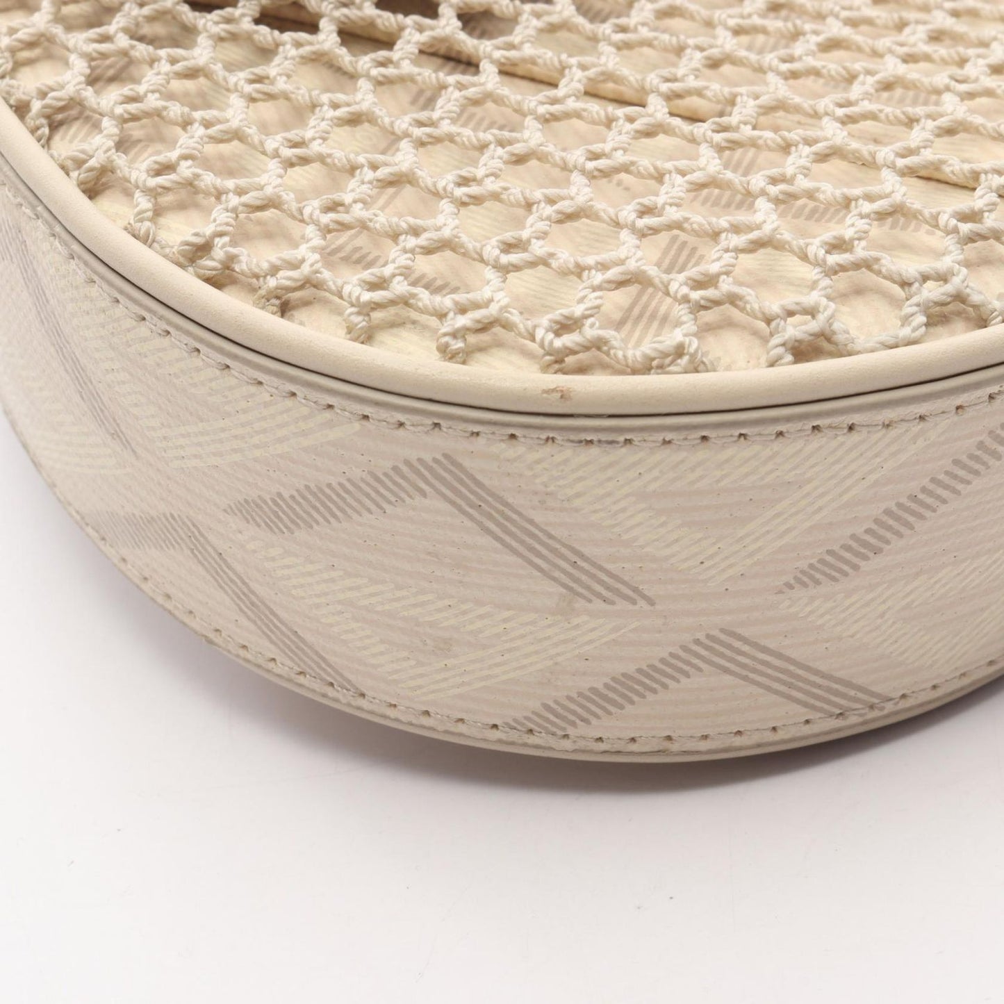 Dior Waist Bag Nautic CD Diamond Beige Canvas Leather CD — view 5