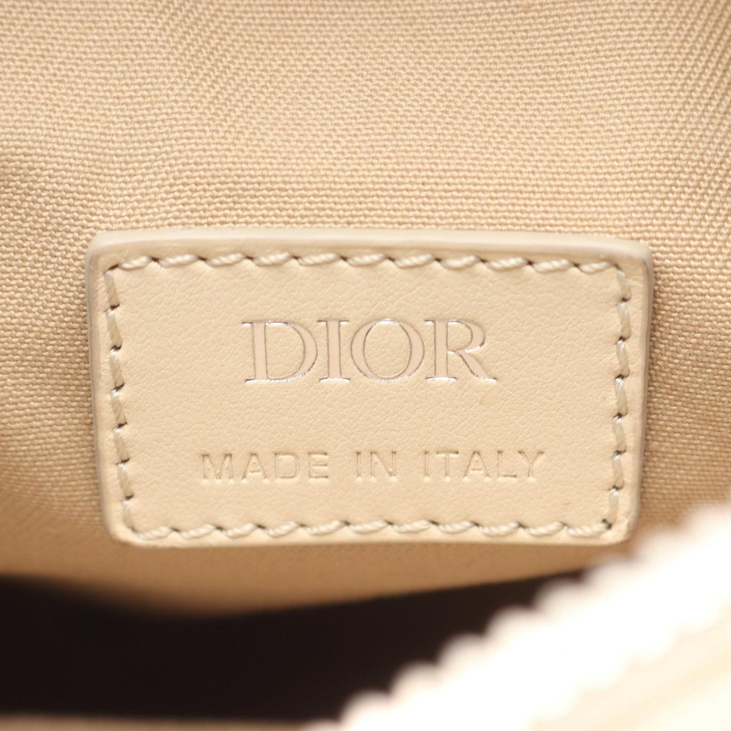 Dior Waist Bag Nautic CD Diamond Beige Canvas Leather CD — view 4