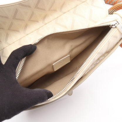 Dior Waist Bag Nautic CD Diamond Beige Canvas Leather CD — view 3