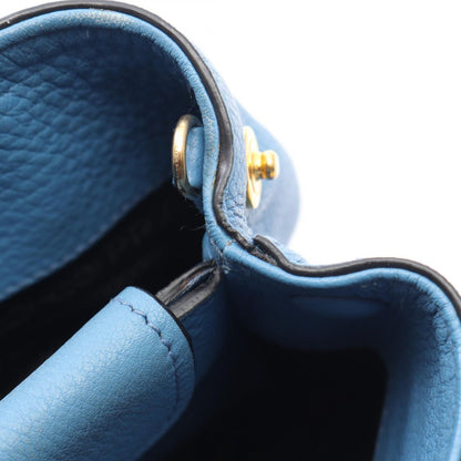 Prada Handbag Vitello Daino 2-Way Light Blue Leather Mini — view 5