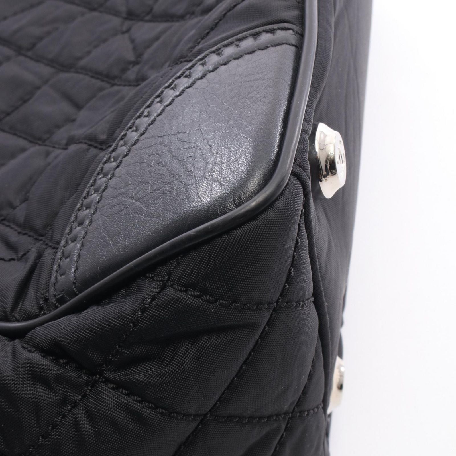 Chanel Tote Paris New York Line Black Nylon Leather — view 6