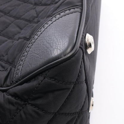 Chanel Tote Paris New York Line Black Nylon Leather — view 6