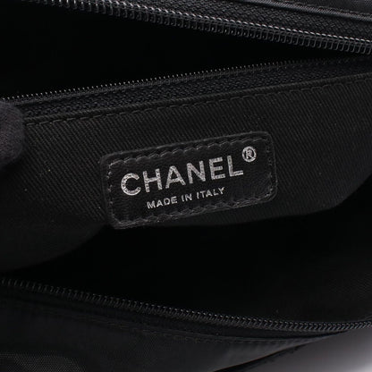 Chanel Tote Paris New York Line Black Nylon Leather — view 4