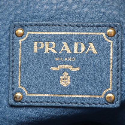 Prada Tote Blue Leather — view 4