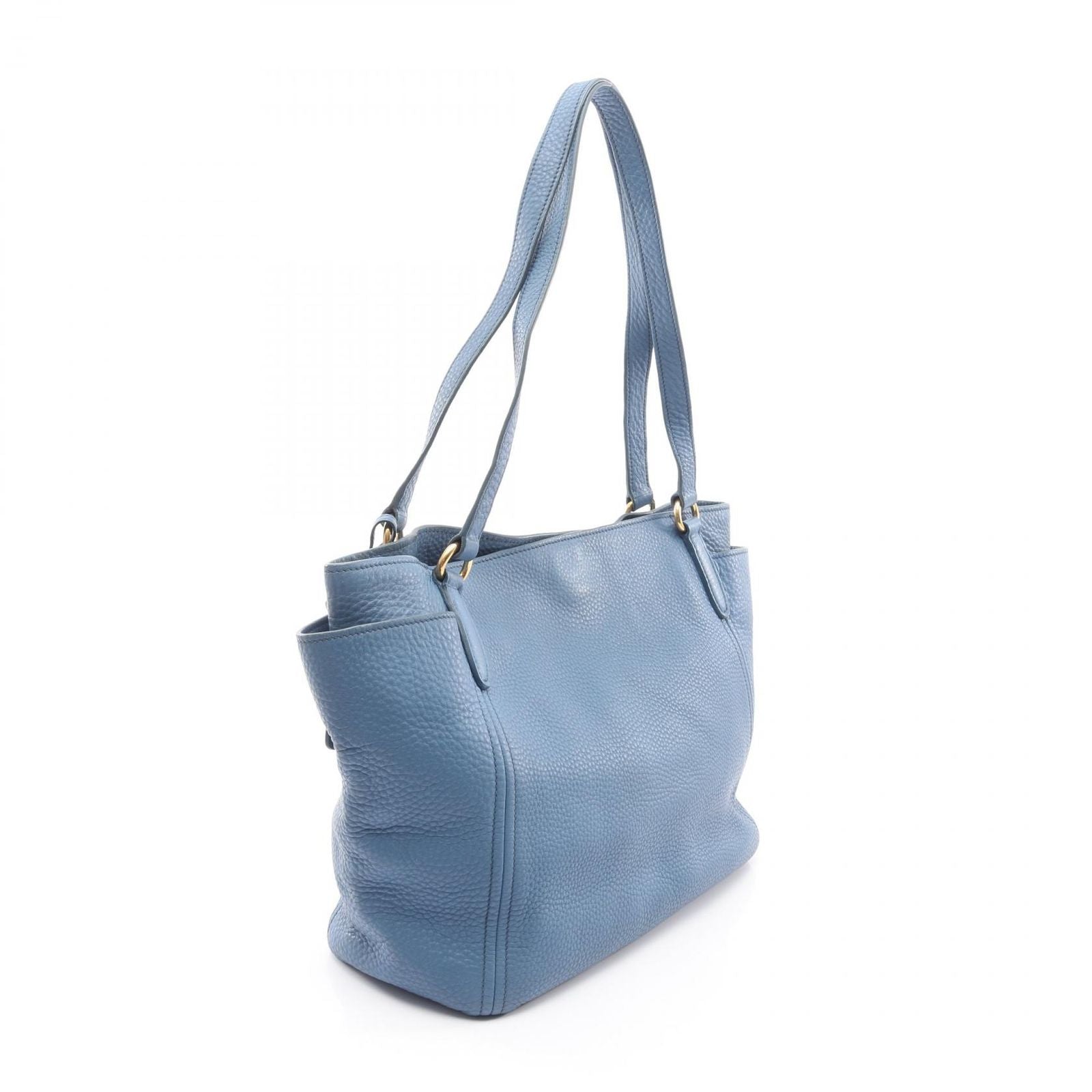 Prada Tote Blue Leather — view 2