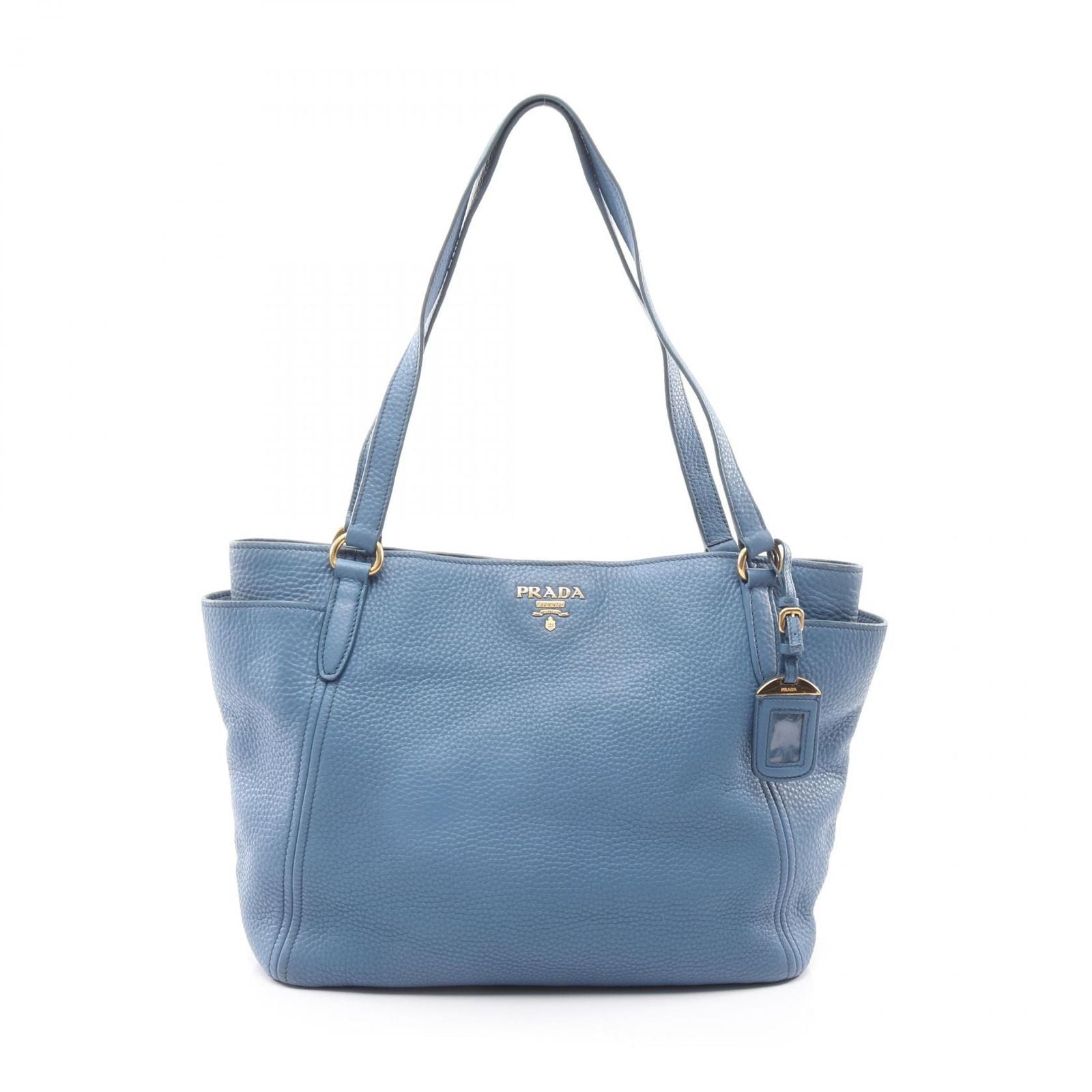 Prada Tote Blue Leather