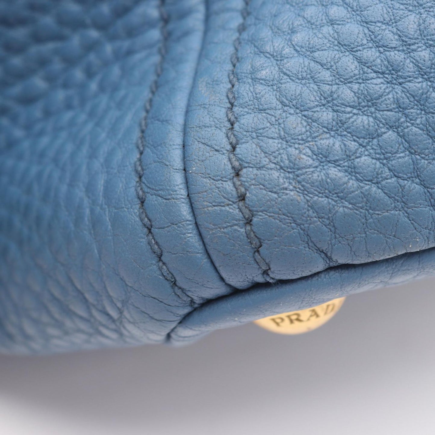 Prada Tote Blue Leather — view 5
