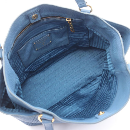 Prada Tote Blue Leather — view 3