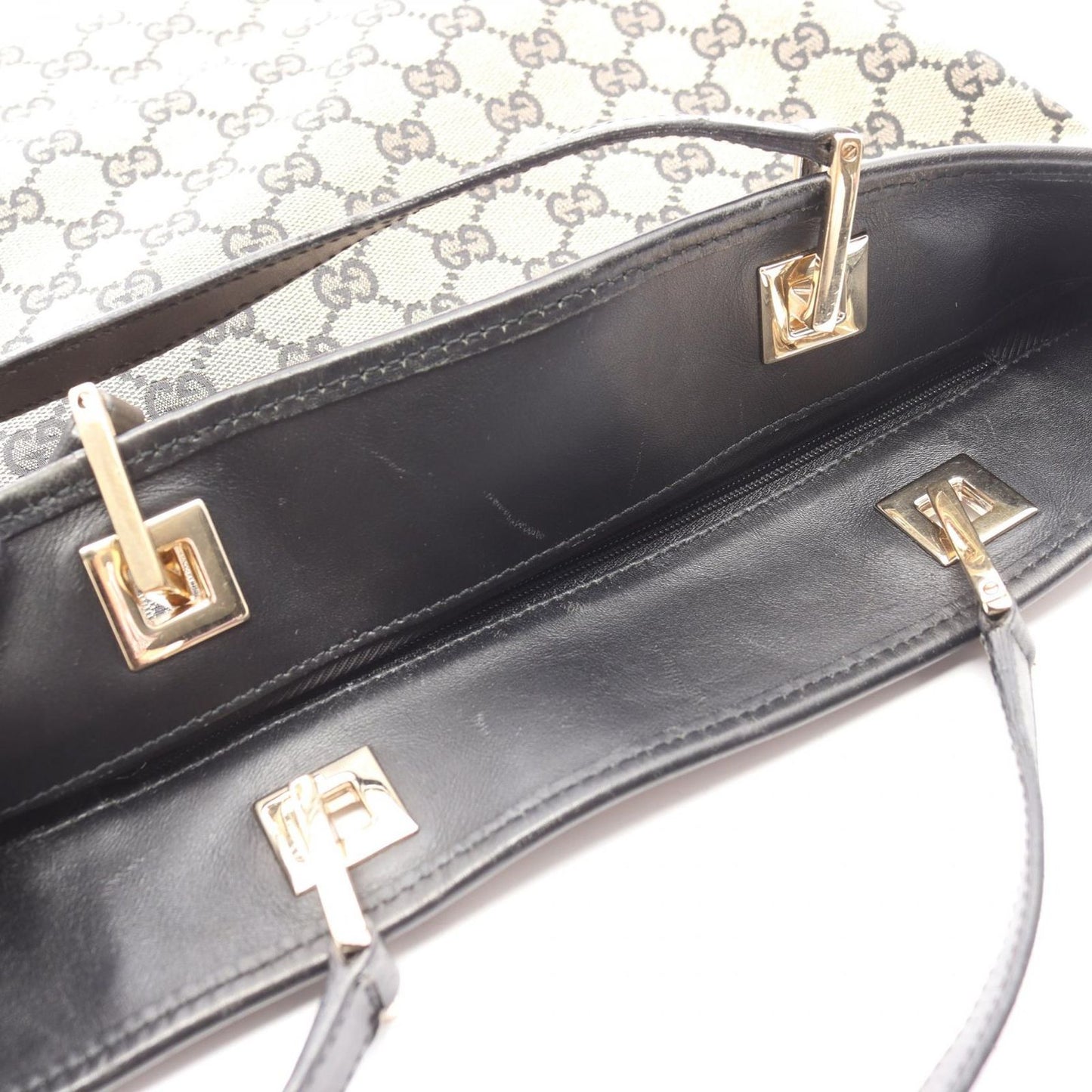 Gucci Tote GG Canvas 002 Beige Black — view 7