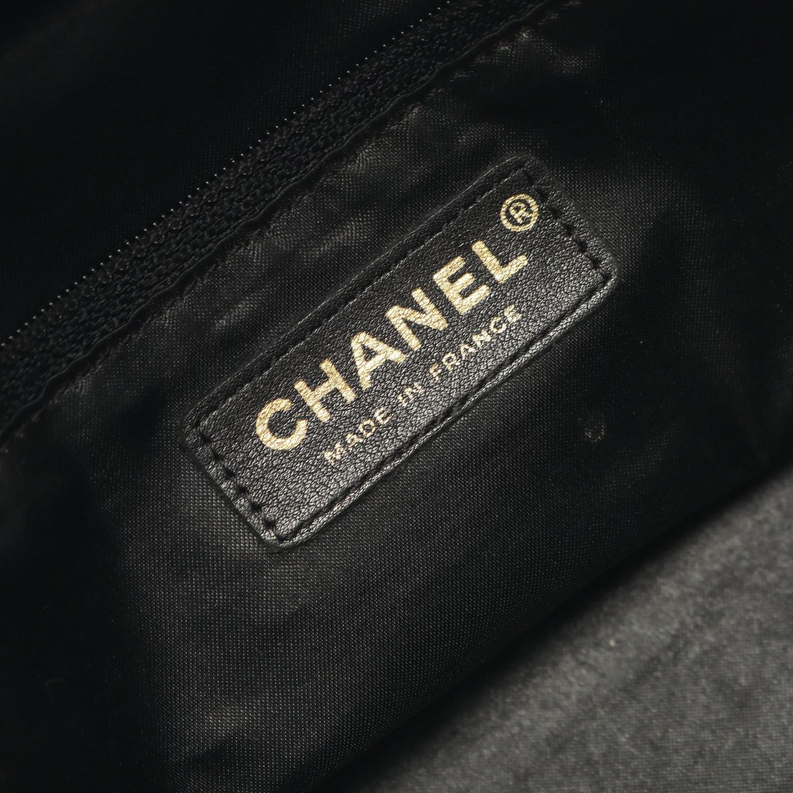 Chanel Tote Quilted Black Lambskin Boston Bag — view 4