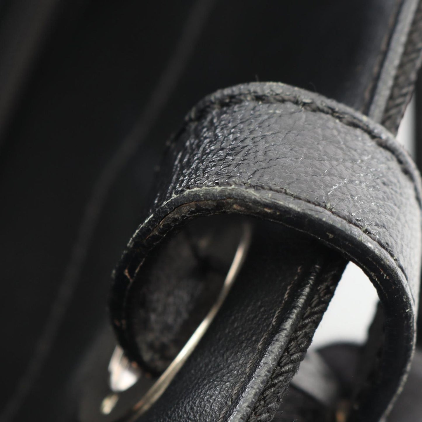 Chanel Tote Paris Biarritz GM Black Canvas Leather GM — view 5