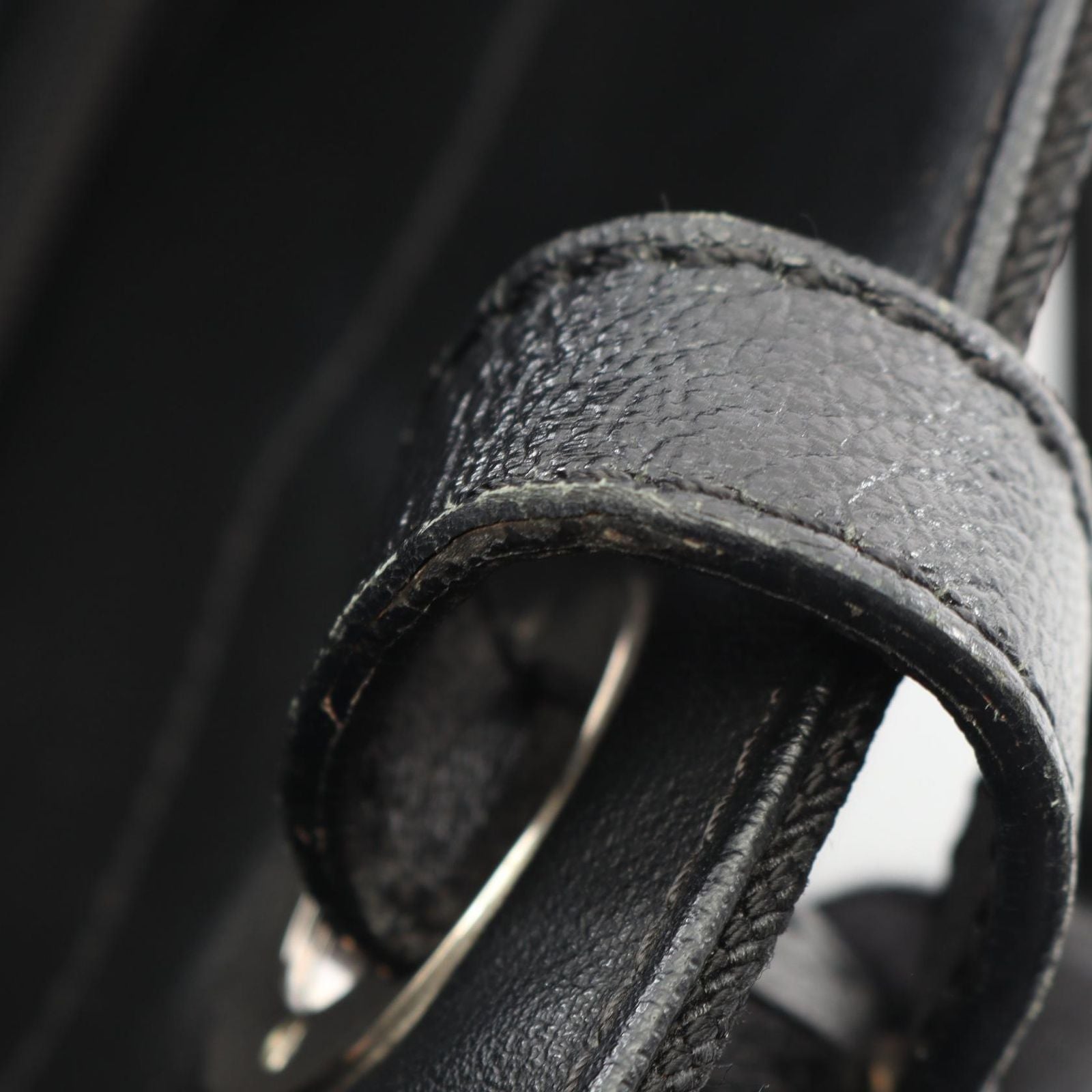 Chanel Tote Paris Biarritz GM Black Canvas Leather GM — view 5