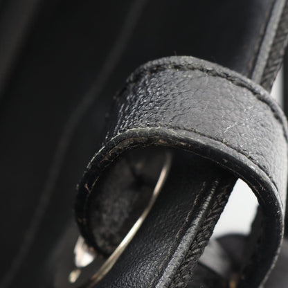 Chanel Tote Paris Biarritz GM Black Canvas Leather GM — view 5