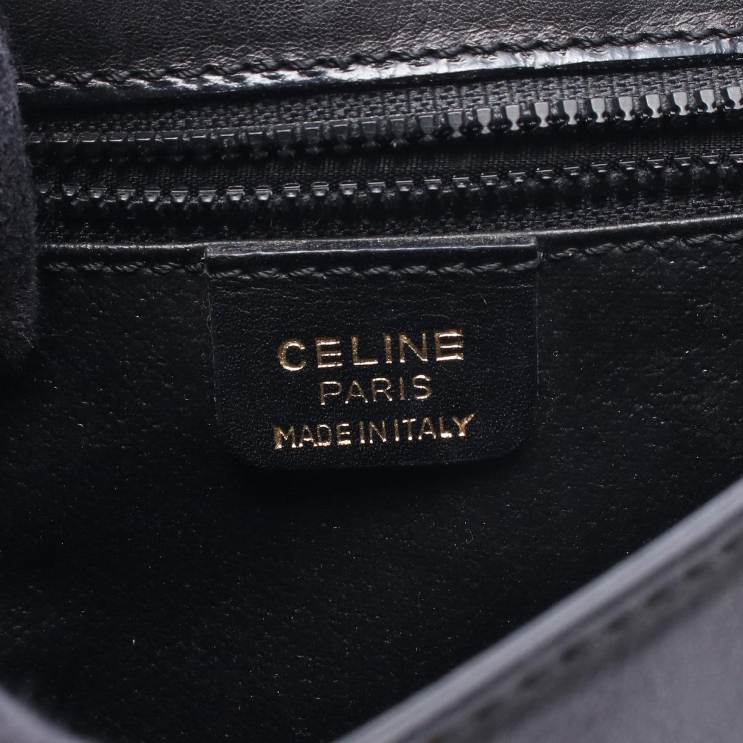 Celine Shoulder Bag Black Leather — view 4