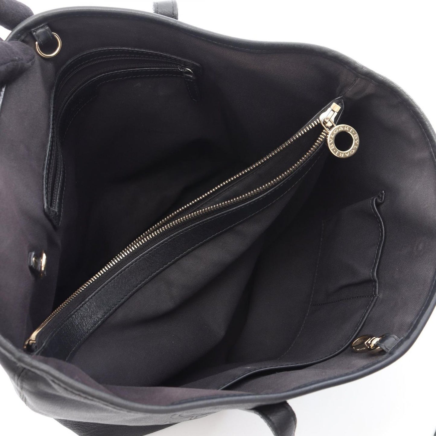 Bvlgari Tote Collezione Black Leather — view 3