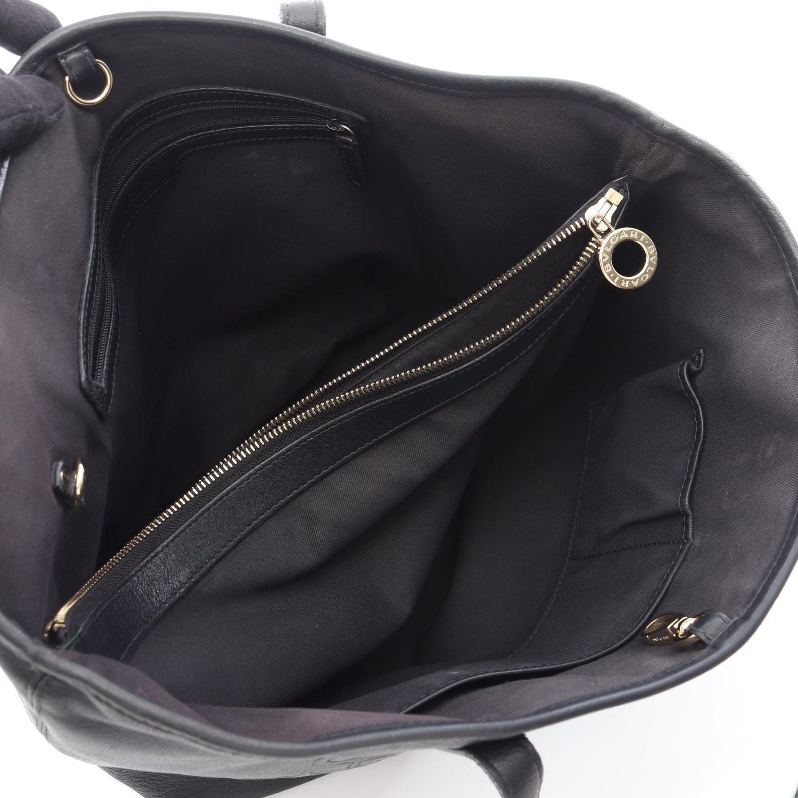 Bvlgari Tote Collezione Black Leather — view 3