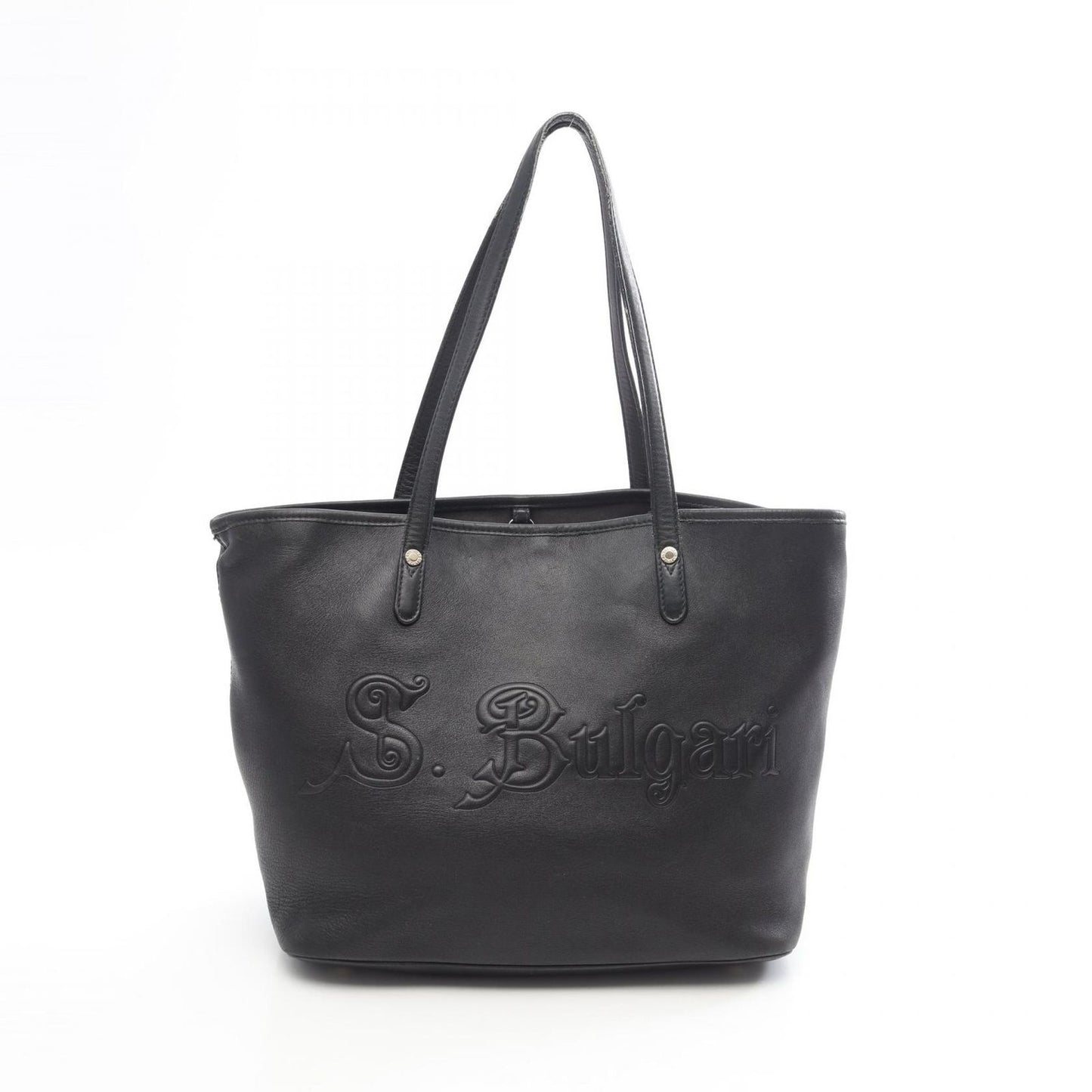 Bvlgari Tote Collezione Black Leather