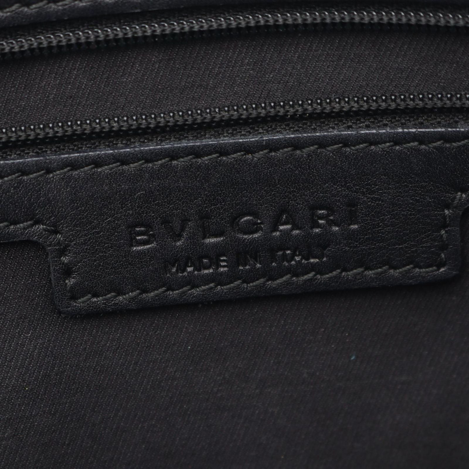 Bvlgari Tote Collezione Black Leather — view 4