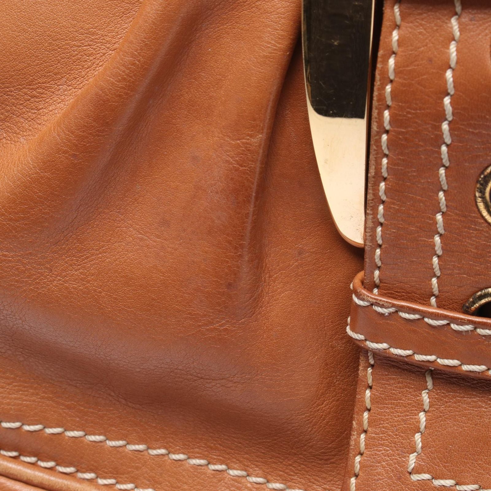 Celine Shoulder Bag Brown Leather — view 7