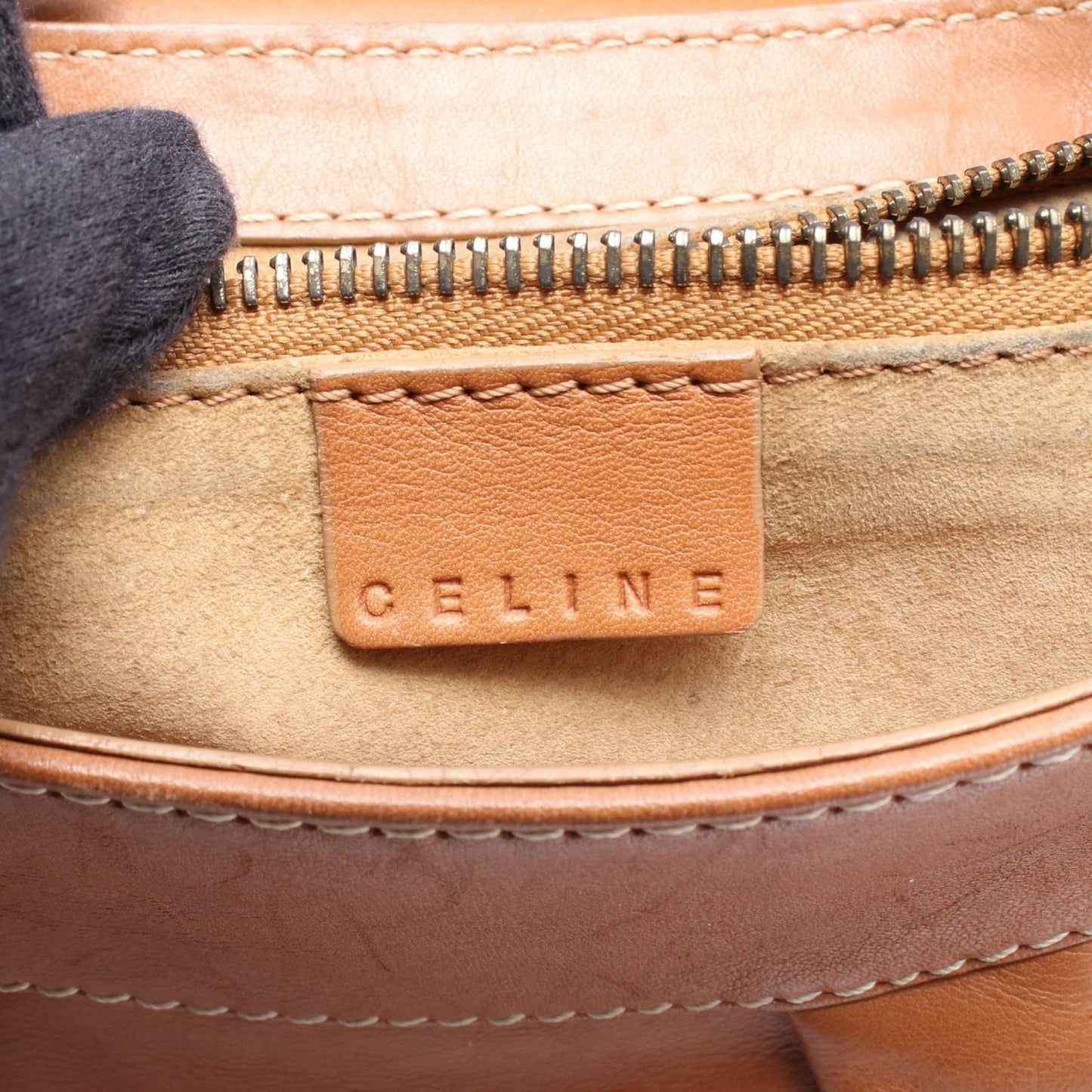 Celine Shoulder Bag Brown Leather — view 4