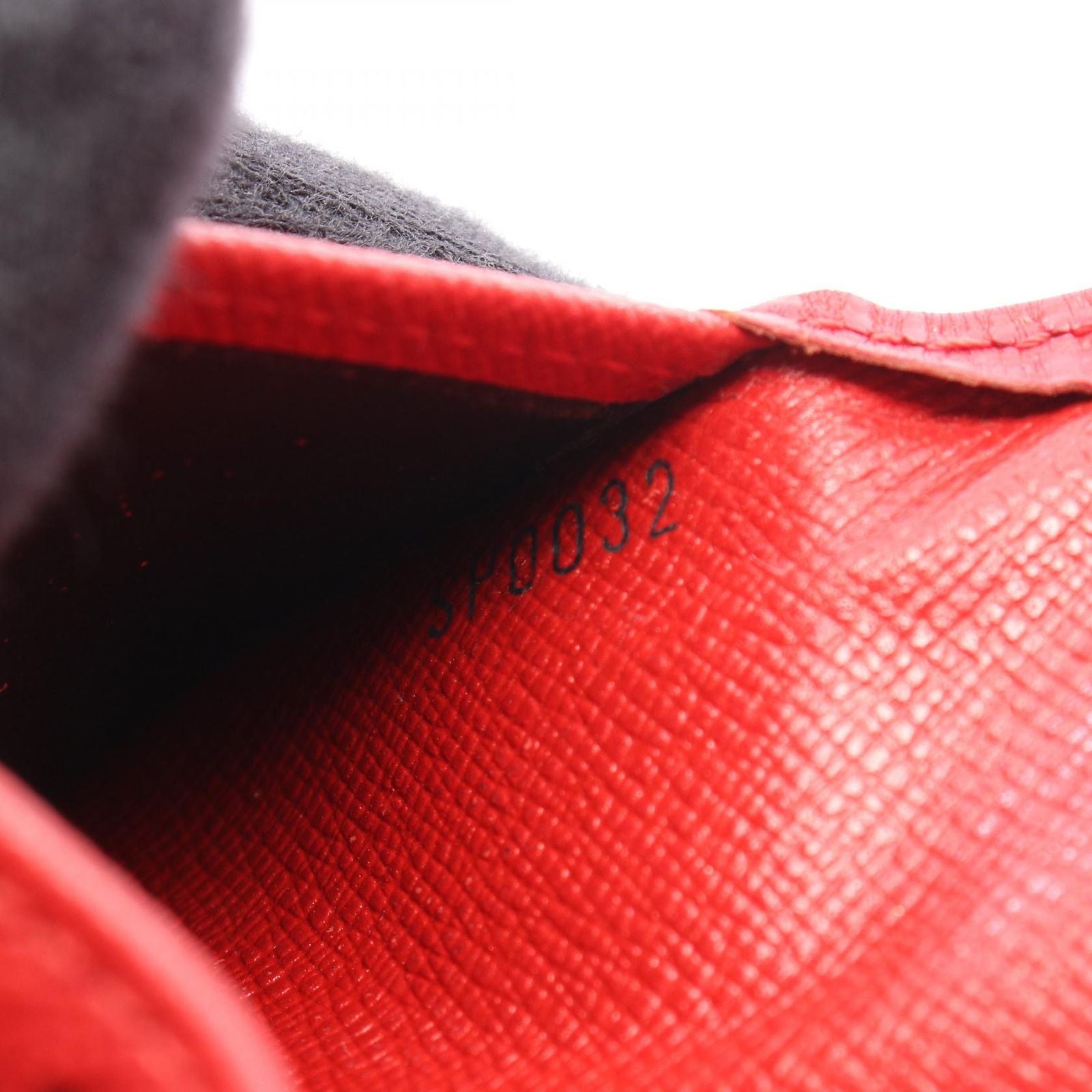 Louis Vuitton Card Case Organizer Poche Epi Castilian Red Leather — view 6