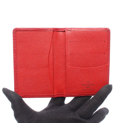 Louis Vuitton Card Case Organizer Poche Epi Castilian Red Leather — view 3