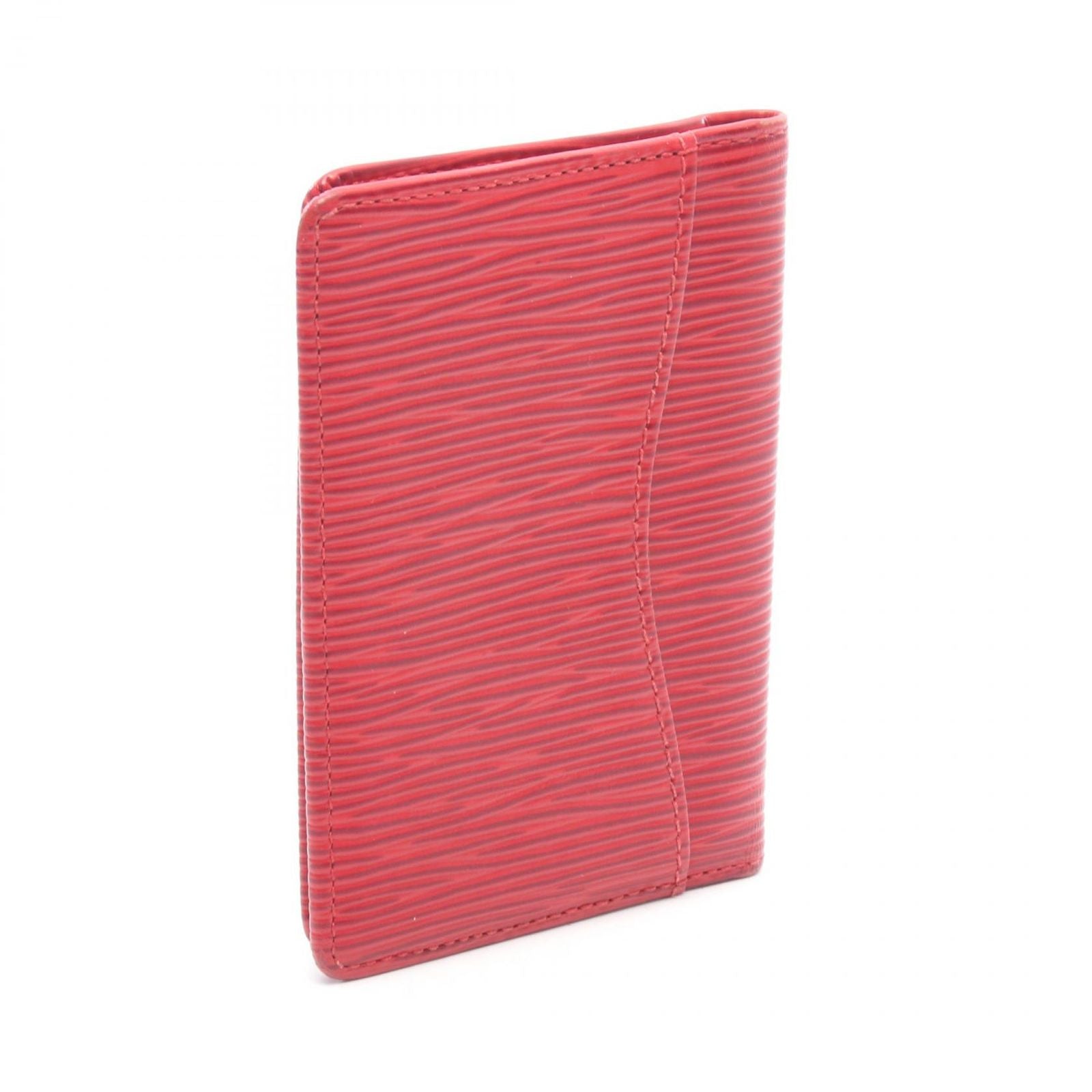 Louis Vuitton Card Case Organizer Poche Epi Castilian Red Leather — view 2