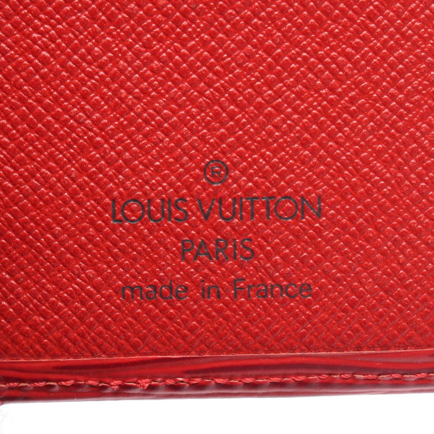 Louis Vuitton Card Case Organizer Poche Epi Castilian Red Leather — view 4