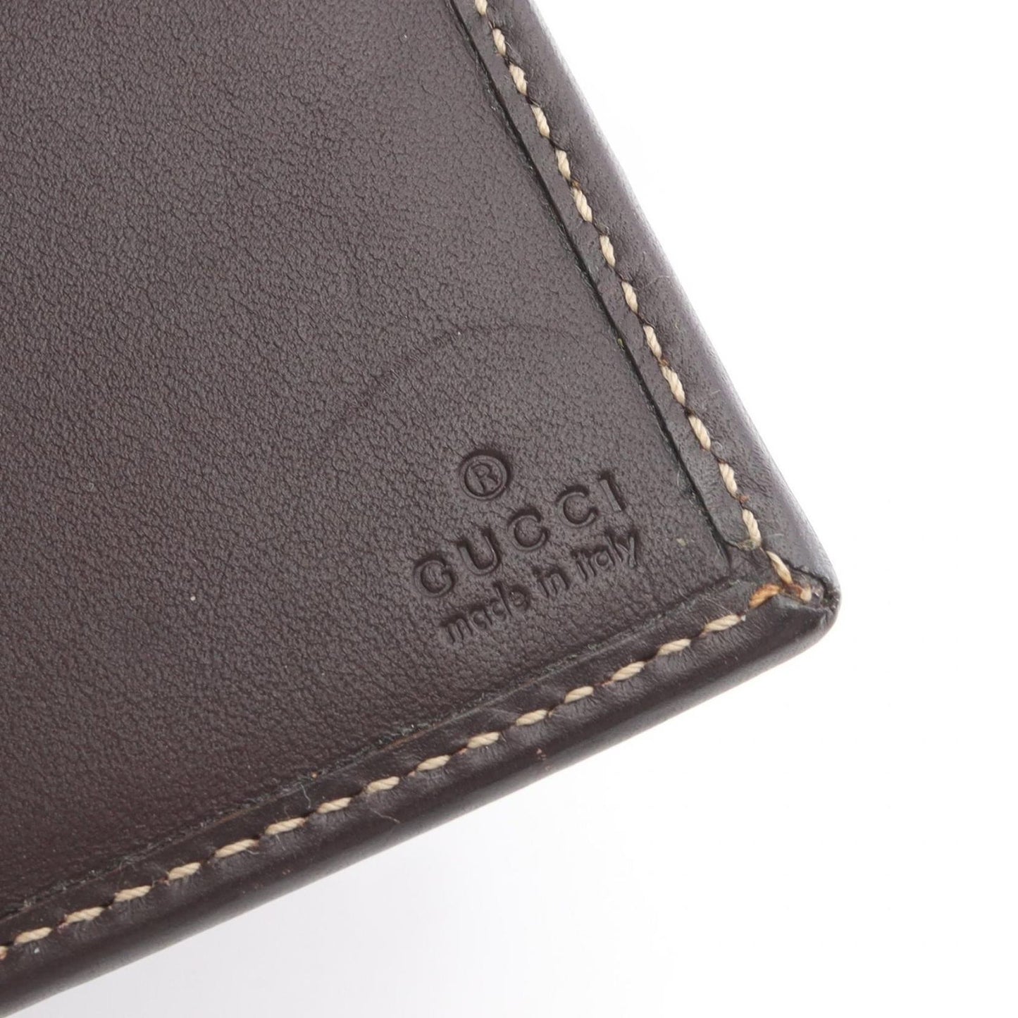Gucci Bifold Wallet GG Supreme Beige Leather — view 6