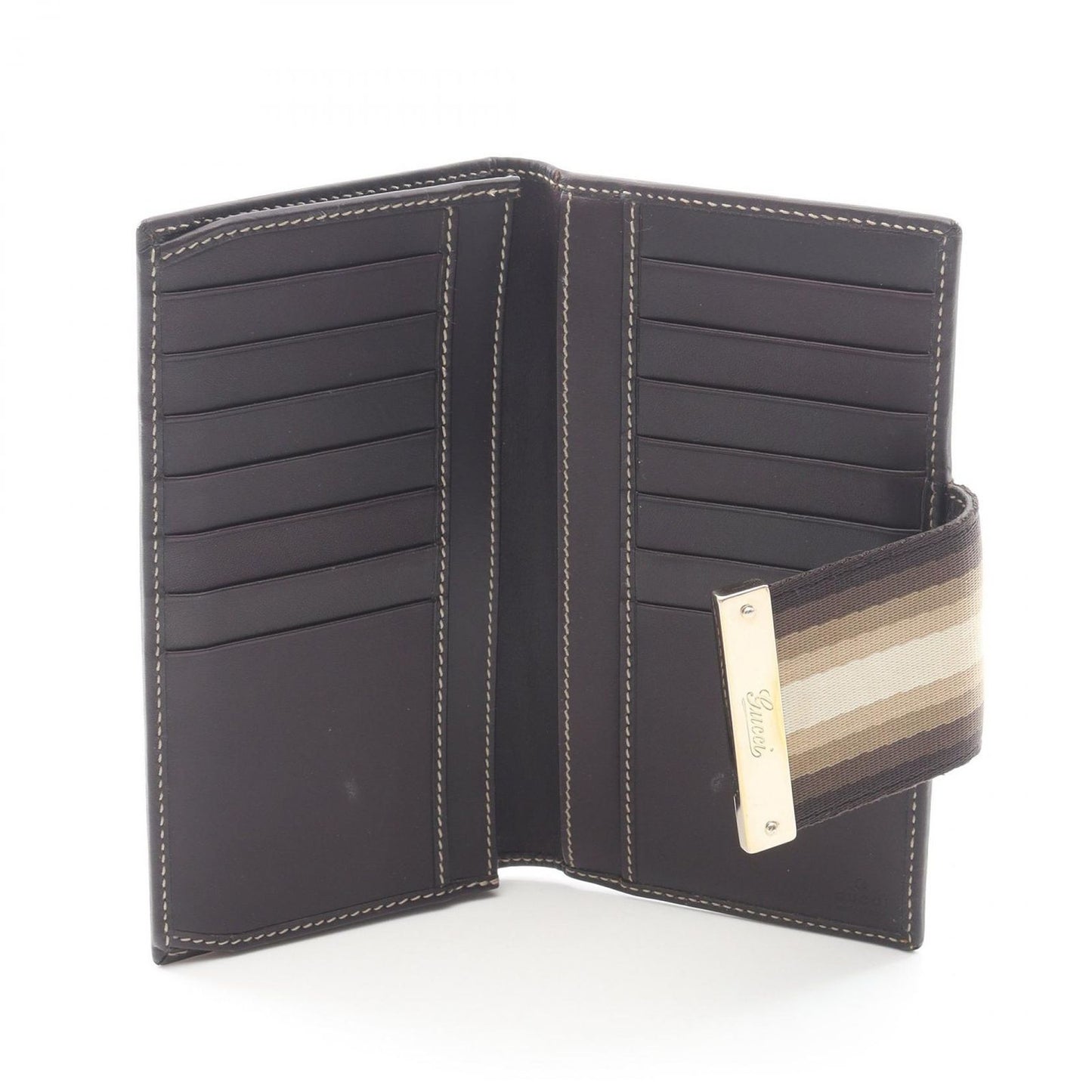 Gucci Bifold Wallet GG Supreme Beige Leather — view 3