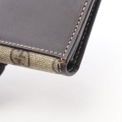 Gucci Bifold Wallet GG Supreme Beige Leather — view 8