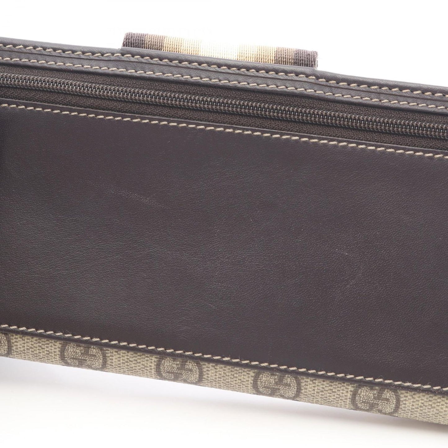 Gucci Bifold Wallet GG Supreme Beige Leather — view 9